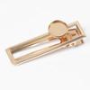 Clip de pico de pato hueco, accesorio para el pelo DIY, horquilla sencilla, material de metal, corona cuadrada, accesorios de joyería hechos a mano