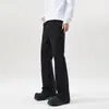 2026 Nuevos Jeans Americanos de Calle Negro Guadaña Micro-Campana para Hombres y Mujeres Marca de Tendencia de Gama Alta Pantalones de Longitud Completa