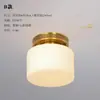 Nueva luz de balcón de estilo chino totalmente de cobre, luz para pasillo y recibidor, lámpara de techo pequeña minimalista nórdica para dormitorio, luz para pasillo de entrada