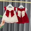 Roupas de Verão para Meninas 2025 Aniversário Estilo Chinês Vestido de Bebê Menina Estilo Verão Bebê Sem Mangas Saia Estilo Princesa