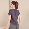 Conjunto de Roupa Esportiva Feminina de Verão com Secagem Rápida, Camiseta de Manga Curta para Corrida, Shorts Esportivos Anti-Exposição, Conjunto de Yoga