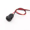 Conector Hembra Tipo C Placa de Bloqueo a Presión C Puerto de Carga para Teléfono Móvil Cabezal Hembra Tipo C Impermeable Base de Alimentación con Cable Roscado Externo