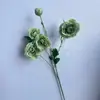 Ramo único 5 cabeças flor de lótus orvalhado flor de seda lótus orvalhado camélia simulação fileira de flores de casamento decoração de flores flor artificial flores para exibição em casa