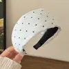 Diadema Ancha Estilo Coreano con Lunares de Estrella para Mujer, Diadema Retro Elegante, Diadema Estilo Coreano que no Aprieta, Tocado de Pasador