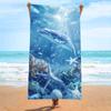 [Millones en Stock] Toalla de Playa de Secado Rápido Amazon, Toalla de Baño Absorbente de Terciopelo de Doble Cara, Toalla Impresa de Doble Cara que No Suelta Pelusa