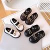 Moda Trendy Estudiante Jk Primavera 2026 Hebilla Metálica Zapatos de Piel para Niñas al Aire Libre Zapatos Individuales para Bebés Zapatos de Piel para Niños