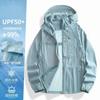 Ropa de Protección Solar para Hombre Verano Nueva Transpirable Ropa de Protección Solar para Mujer Top de Protección Solar para Exteriores Protección Ultravioleta Chaqueta Delgada de Pesca