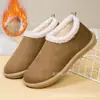 Nuevo Estilo Invierno Old Beijing Zapatos de Algodón Suave para Mujer Estilo Mocasín Forrados de Borrego Cálidos Casuales Cómodos Pantuflas Medias Perezosas