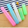 Estuche para cepillo de dientes de colores pastel, transpirable y portátil para viajar, perfecto para guardar y llevar tu cepillo de dientes sobre la marcha