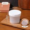 Vaso de Leche Agria Desechable Resistente a Altas Temperaturas Caja de Embalaje Fruta Pesca Pasto Tostado Mu Si Porridge Sopa Pudín Tienda de Té con Leche Vaso de Pera Asada