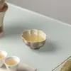 Taza de pétalos de lunares de caramelo estilo japonés Iino Kisetsu, taza de té de cerámica hecha a mano estilo antiguo, para uso personal