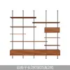 Estantería de Madera Maciza de Múltiples Niveles para Sala de Estar Minimalista Moderna con Columna de Diseño Estilo Vintage Estantería de Exhibición de Piso a Techo