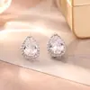 Pendientes de Zirconia Moissanita de Gama Alta, Diseño de Nicho, Exquisitos y Versátiles, Pendientes Elegantes, Moda de Lujo Ligero Pendientes S925