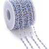 Corrente de Cristal Ins Cascalho Corrente de Cor Quadrada Redonda com Contas Corrente com Tassel Pulseira de Miçangas Feita à Mão Material para Brincos Roupa