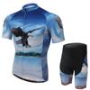 Outono e verão confortável respirável traje de queda rápida traje de manga curta absorção de umidade roupas de ciclismo verão masculino esportivo pode ser ajustado à figura