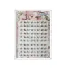Cílios Inferiores Dream Princess Yiji com Hastes Transparentes, Aglomerado Único Natural, Maquiagem Leve, Cílios com Aparência Natural, Fácil para Iniciantes, Fotogênicos, Estilo Idol Realista