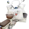Capa de para-brisa para patinete elétrico, com forro de fleece e espessada para o inverno, à prova d'água, universal para motocicletas elétricas, proporcionando calor, proteção solar e resistência ao vento