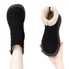 Botas de nieve para mujer de suela plana, nuevo estilo invierno 2026, caña corta, forradas de felpa, cálidas y con acolchado de algodón, suela suave, antideslizantes, botines