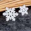 Decoración de Pastel Frozen Copo de Nieve Adornos de Copo de Nieve Copo de Nieve Blanco Hielo Paisaje Navideño Decoración de Bonsái