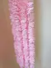 Venta al por mayor Simulación Cymbidium Hortensia Enredadera Embellecimiento de Jardín en Casa Ratán Boda Decoración de Techo Violeta Extendido