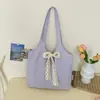 Bolsa Tote de Encaje con Lazo Shuai Mi Jia 2026 Nueva Casual para el Trabajo Bolso de Hombro Estilo Ins Fresco Bolsa Grande