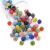 Venda Quente Transfronteiriça Broca de Bola com Furo Reto de 10mm Bola de Bayberry Contas Shambhala Acessórios de Cabelo DIY Acessórios para Pulseira Várias Cores