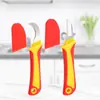 Pelacables Multifuncional Navaja de Electricista Mango de Plástico Navaja de Electricista Navaja para Cables Hoja Curva Hoja Recta Herramienta de Salida de Agua
