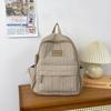 Mochila escolar fofa plissada artística para meninas, mochila de grande capacidade e alto valor para estudantes do ensino médio e feminino