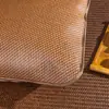 Funda de almohada de paso a paso con esquinas redondeadas de un solo lado, colchoneta de verano para almohada, seda de hielo transpirable y fresca, doble cara, para adultos, simple, un paquete