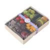 Caixa de Madeira para Salada de Frutas para Levar, Marmita Descartável de Grau Alimentício, Caixa de Embalagem, Caixa de Embalagem Descartável