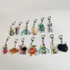 Gato Plátano Feliz Llavero Lindo Perro Shiba Escultura de Arena Acrílica Colgante Divertido Mochila Regalo TikTok