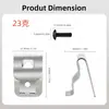 Gancho de Hebilla de Cinturón para Herramienta Eléctrica Adecuado para Dewalt N268241 N086039/N169778