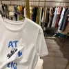 Camiseta de Manga Corta de Algodón Puro para Mujer, Nuevo Estilo de Verano, Moderna y Elegante, Estampado de Dachshund Blanco, Cuello Redondo, Talla Grande, Top que Cubre el Cuerpo