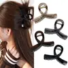 Novo Prendedor de Garra para Cabelo Simples de Tamanho Médio Estilo Transfronteiriço para Penteados Semi-Presos, Acessório de Cabelo Tipo Pinça Shark para Mulheres Atacado