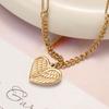 Comércio Exterior Novo Moda Japonesa e Coreana Aço Inoxidável Multicolorido Amor Asas de Anjo Pingente Versátil Personalizado Colar Masculino e Feminino