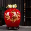 Cerámica de Jingdezhen 10/20/30/50 Jin Tarro de Vino para el Hogar Tarro Sellado Botella de Vino Tarro de Vino Tarro de Vino Vacío