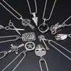 Joyas de Árbol de Personalidad Retro de Moda Calavera Acero Inoxidable Collar para Hombre Hip-Hop Colgante de Cruz Moda