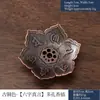 Accesorios para quemador de incienso de calabaza directo de fábrica Portainciensos multifuncional Plato de incienso de línea flor de loto Quemador de incienso de aleación incienso