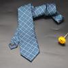 Corbata para Hombre Formal Negocios Atada a Mano 7cm Rojo Azul Marino Moderna Nueva Forma de Flor Accesorios Tienda de Trajes Boda Novio Fotografía