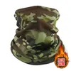 Cachecol de Ciclismo Outdoor Transfronteiriço Máscara Quente de Camada Dupla Espessada Protetor de Pescoço de Lã Polar Gorro de Esqui Cachecol à Prova de Vento e Frio