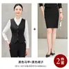 Traje de Colete Longo Feminino Outono/Inverno 2026 Uniforme Profissional Roupa de Trabalho Nova Roupa de Trabalho para Deslocamento OL Colete