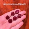 Accesorios de Ruyi de la suerte con arena de oro púrpura de alto contenido natural, palabra feliz, nube de pelo, cinabrio rojo, pulsera DIY, accesorios