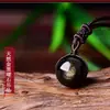 Colgante de Piedra Obsidiana Ojo de Arcoíris Redondo Moda Colgante Personalizado Collar Joyería para Mujeres