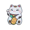 Broche de Gato da Sorte Desenho Animado Anime Acessório de Roupa Broche Pin de Combinação para Camisa de Estudante