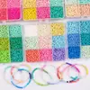 Kit de materiais de contas de semente de vidro de 9 compartimentos para novo produto transfronteiriço, conjunto de miçangas soltas perfuradas coloridas para pulseira DIY