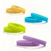 Pulseiras de Cor Sólida em Estoque, Pulseiras de Silicone Luminosas, Embossadas para Grupos Jovens e Estudantis, Pulseiras de Cor Sólida com Anéis de Luz