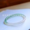 Pulsera de Calcedonia Mitad Montaña y Mitad Agua Ágata Brasileña Montaña Distante de Alta Gama Verde Aceite Pulsera Tintineante Pulsera de Jade Hielo