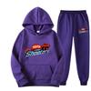 Nuevo traje de dos piezas Trapstar 2023 azul amarillo cabeza de tigre sudadera con capucha holgada + pantalón con capucha