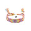 Pulsera tejida estilo étnico nepalí transfronteriza nueva Correa de muñeca de suministro TEMU Cuerda de mano con borla al por mayor