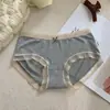 "Tiempo Romántico de Niña" Ropa Interior Modal de Cintura Media de Algodón Puro para Mujer, Antibacteriana, Entrepierna 100% Algodón, Bragas sin Costuras para Mujer